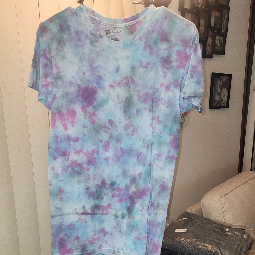 FIRM PRICE Hanes Pastel Tie-Dye T-Shirt Handmade Shirt